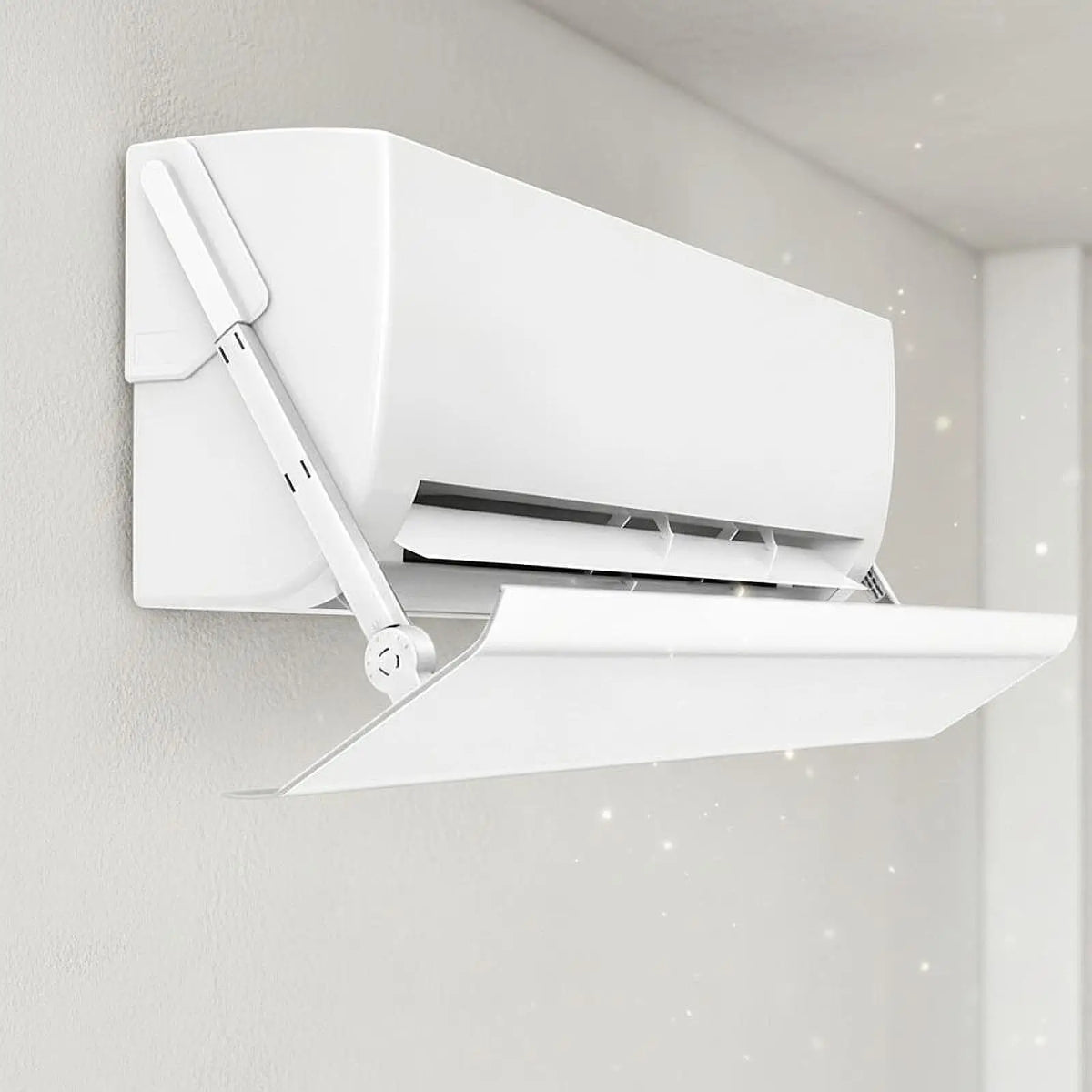 AC Wind Deflector for Units Clip on Installation Multi Angle Rotation for Conditioners Adjustable