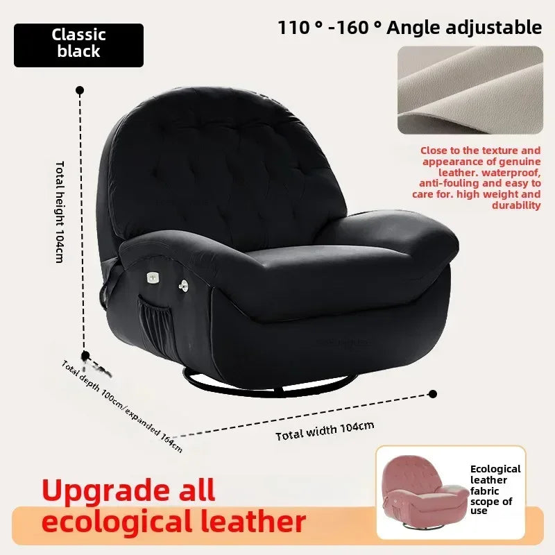 Modern Fabric Living Room Sofas Designer Living Room Furniture Leisure Lazy Sofa Bed Rocking Chair Nordic Home Rotating Recliner