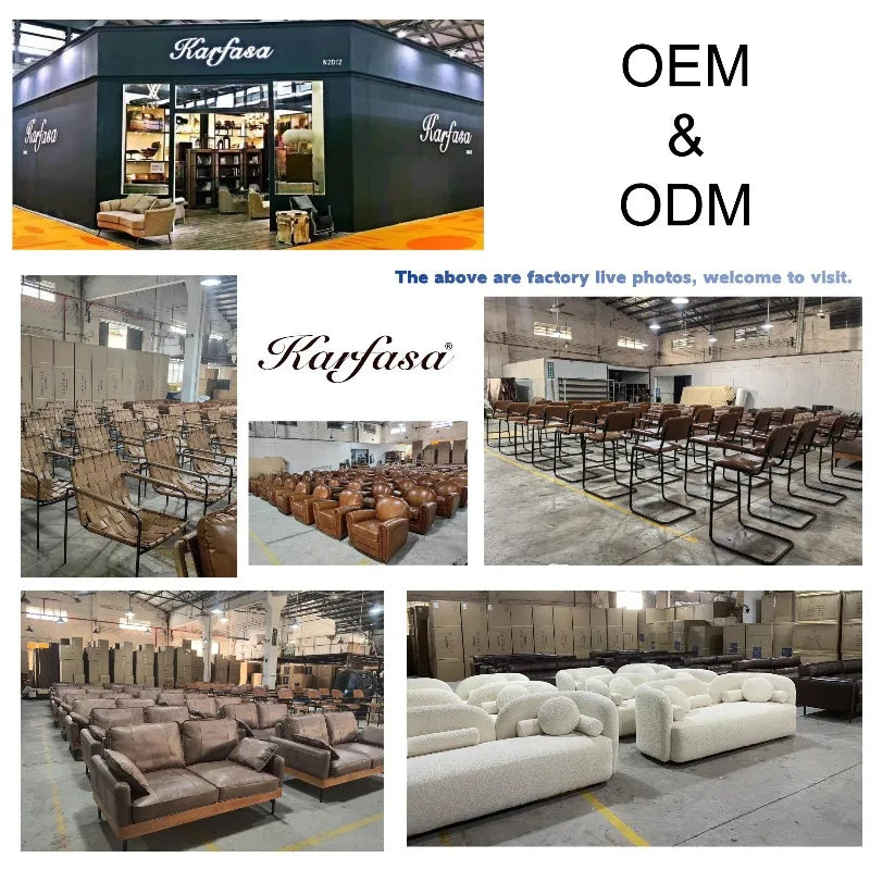 Classic Genuine Leather Single Sofa Wood Frame European-American Design for Living Room Office | High Quality Luxury Furniture