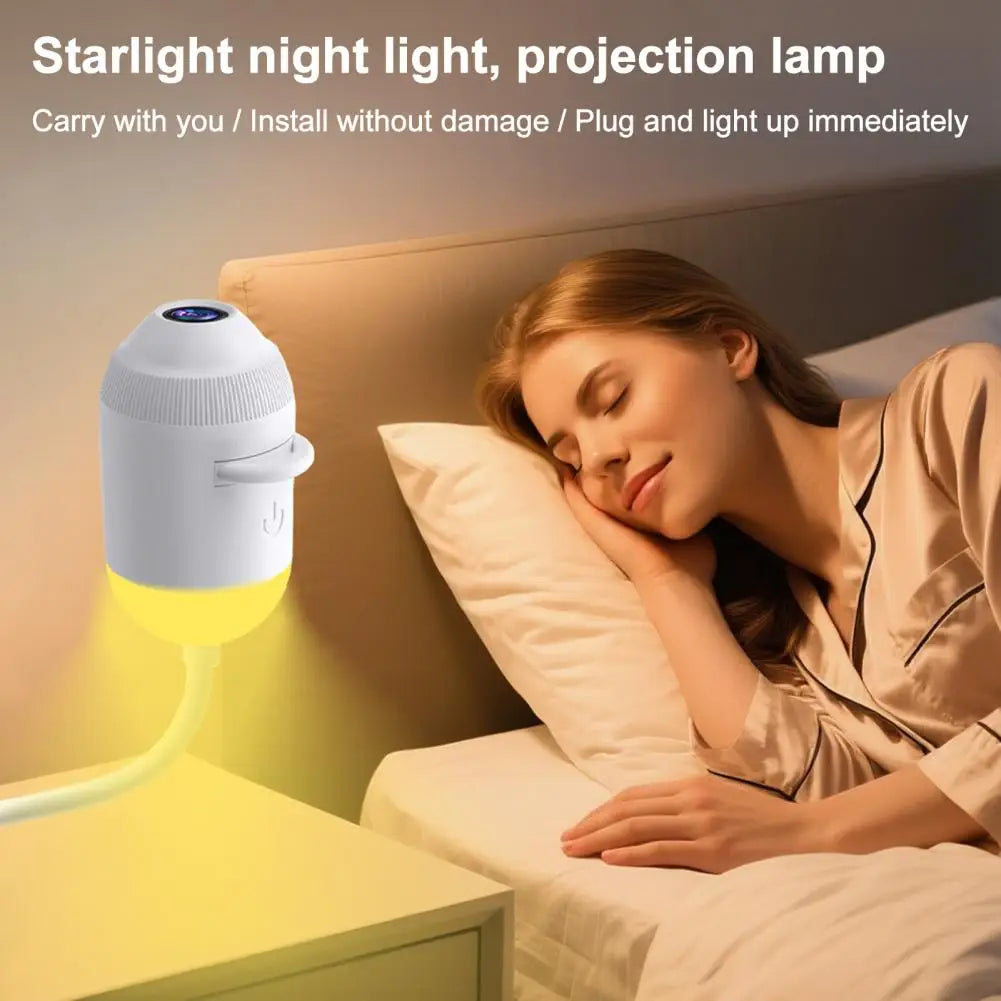 USB Starry Sky Projector Lamp with Clear Image Adjustable Brightness Touch Control 2-in-1 Night Light And Star Projector