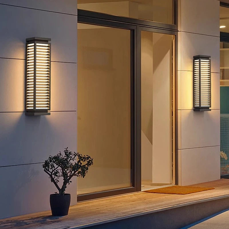 LED outdoor waterproof wall lamp IP65 exterior wall porch balcony 110V220V stainless steel garden decoration courtyard wall lamp