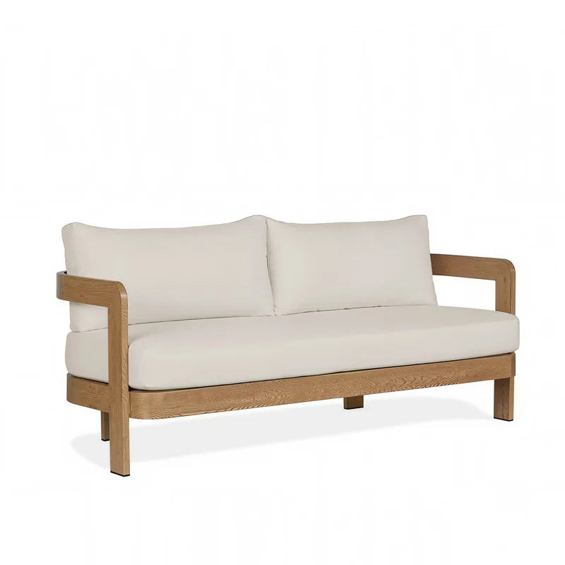 Outdoor Sofa, Teak Wood, Leisure, Waterproof, Sun-Resistant, Suitable For Villas, Courtyards, Hotels, Guesthouses, Balconies, An