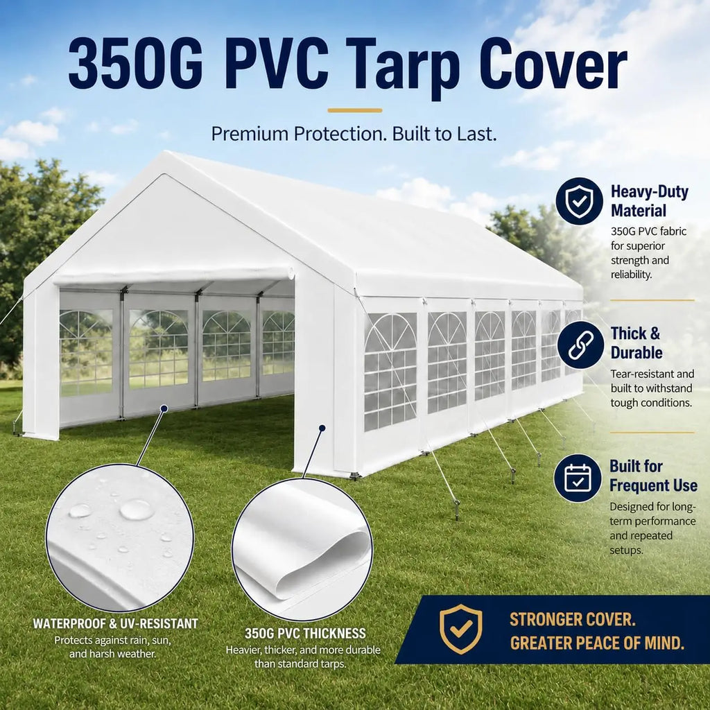 20x40 Fire Retardant Party Tent,Waterproof PVC for Weddings Events, Customized