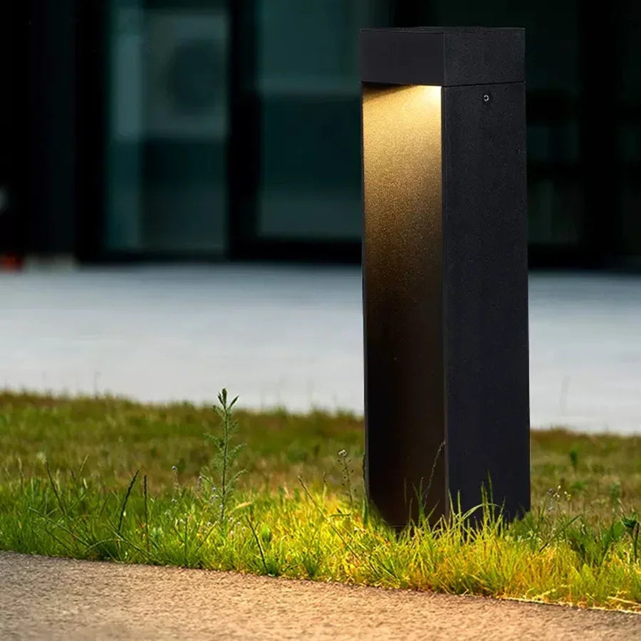 30/60/80CM Outdoor LED Landscape Bollard Light Waterproof Garden Pathway Light Villa Courtyard Floor Pillar Lawn Lamp