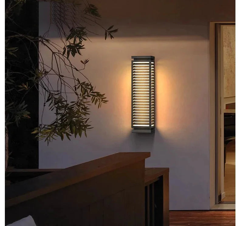 Outdoor Stainless Steel Wall Lights LED Cubical Black Lighting Fixture Waterproof Anti-Rust Sconces Luminaire for Garage Pathway