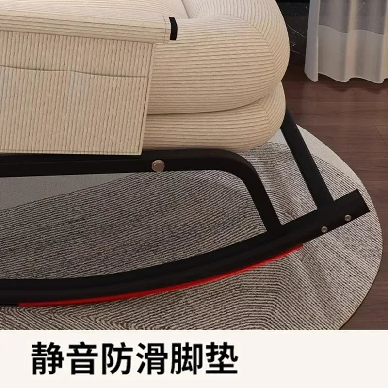 Swinging Chair Adults Can Sleep Creamy Style Dog House Rocking Chair Single Lazy Person, Home Small Sofa