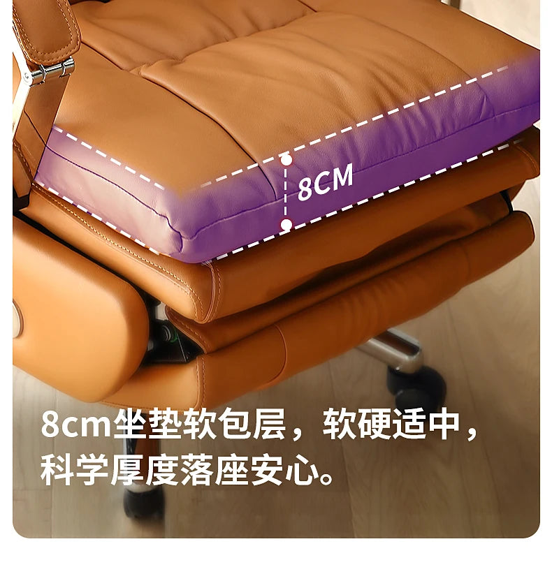 Luxurious Boss Office Chairs Armchair Relaxing Comfort Modern Office Chairs Recliner Sedentary Office Furniture Bureaustoel LLOC