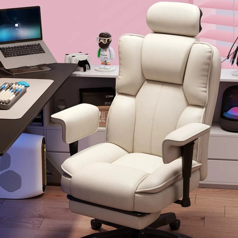 Lazy Living Room Rolling Office Chair Computer Salon Designer Office Chair Swivel Comfortable Silla De Escritorio Home Furniture