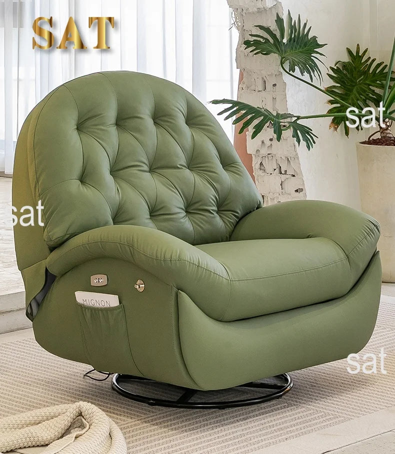 !@Modern Single Lazy Rocker Recliner Chair for Home Dining Bedroom Hotel Manual Adjustment Multifunction Living Room Furniture