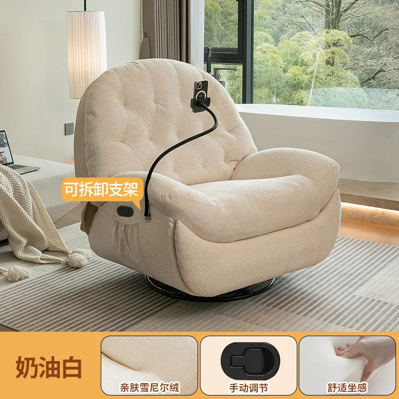 Multifunctional lazy sofa first class  living room sofa chair sleeping recliner electric single Internet celebrity