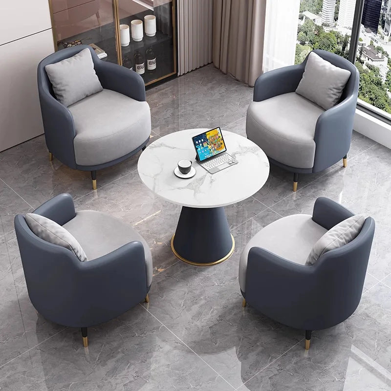 Business reception sofa, light luxury modern minimalist design, suitable for reception, sales office, office, balcony, leisure a
