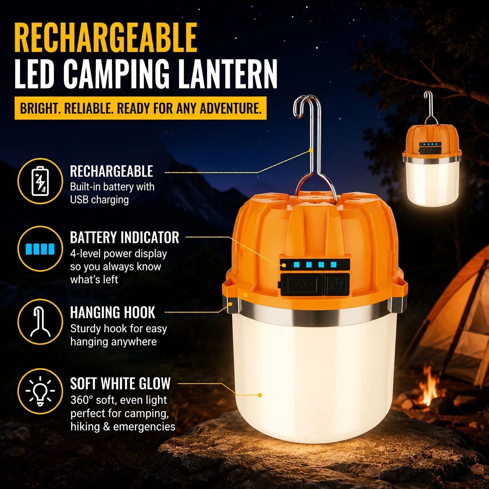 Buy One Get One Free, Total Of 2pcs. Multifunctional Solar LED Flashlight with COB Side Light, USB Rechargeable Handheld Searchlight with Power Display, Portable Emergency LanternFor Camping, Hiking, Father'S Day Gift