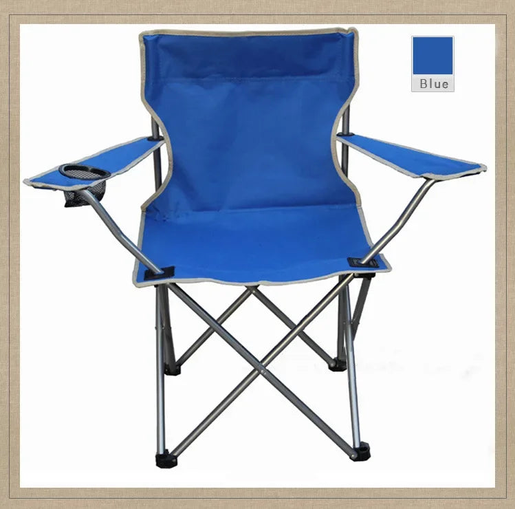 Portable Folding Camping Chair - with Cup Holder, Oxford Cloth ZM103