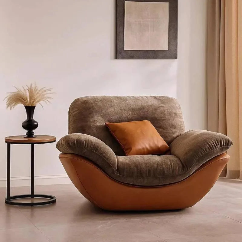 Relaxing Lounge Living Room Chairs Brown Classic Ergonomic Cute Living Room Chairs Oversized Sillones Modernos Furniture Home