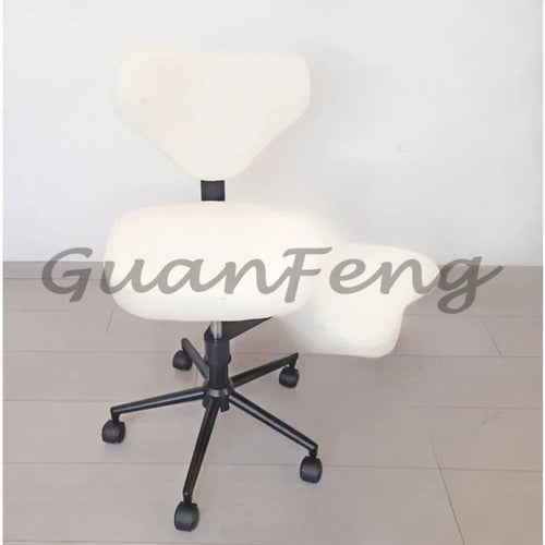 Adjustable Height Cross Leg Chair with Wheels Meditation ADHD Chair Comfortable Seat with Adjustable Footstool for Enhanced Comf