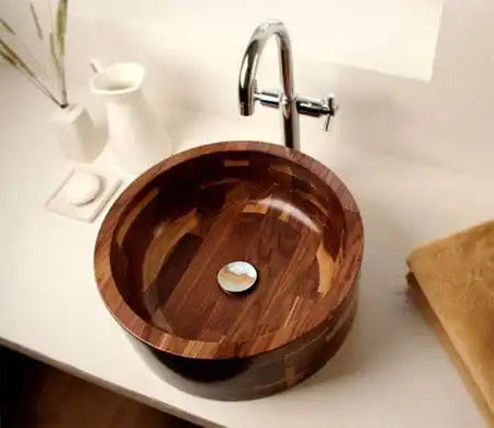 Solid wood washbasin handmade washbasin eco-friendly sink handmade wooden basin