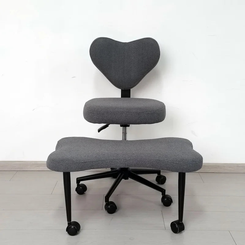 Cross Legged Office Chair – Meditation Seat with Lumbar Support for Desk Work Yoga Mindfulness Comfortable Space-Saving