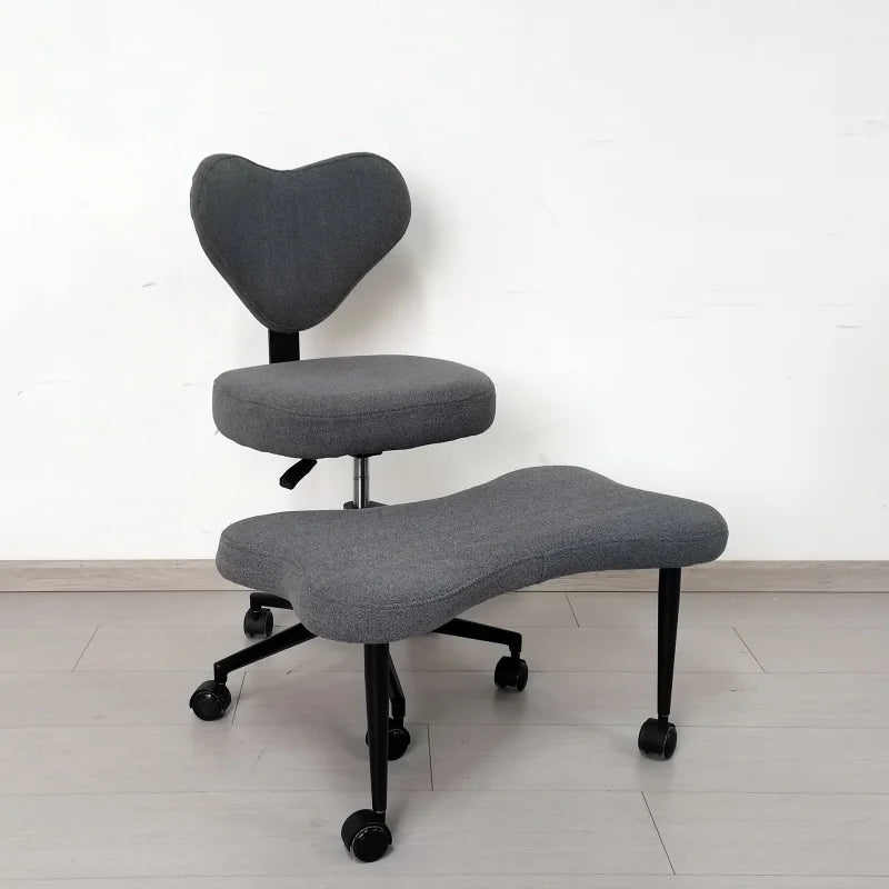 Cross Legged Office Chair – Meditation Seat with Lumbar Support for Desk Work Yoga Mindfulness Comfortable Space-Saving