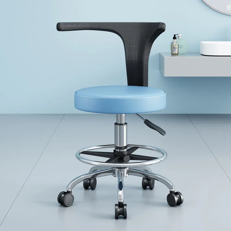 Professional Multifunctional Dental Chair 360°Swivel Adjustable Patient Seat with Soft Padding,Reclining Backrest for Clinic Use