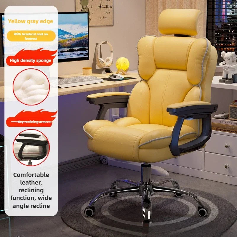 Mobile Ergonomic Office Chair Recliner Computer Bedroom Accent Office Chair Gameing Study Sillas De Oficina Office Furniture