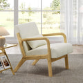 （Local US Inventory）Accent Chair for Living Room Corduroy Mid Century Modern Reading Armchair with Lumbar Pillow for Bedroom Dec