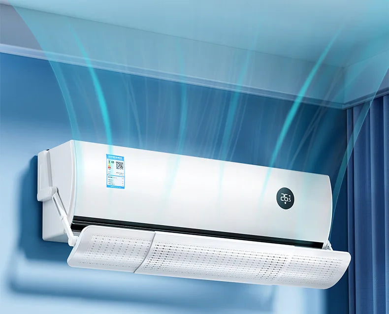 Vanzlife Retractable Air Conditioner Wind Deflector Anti-Direct Blow Windshield AC Cold Air Outlet Baffle Purification