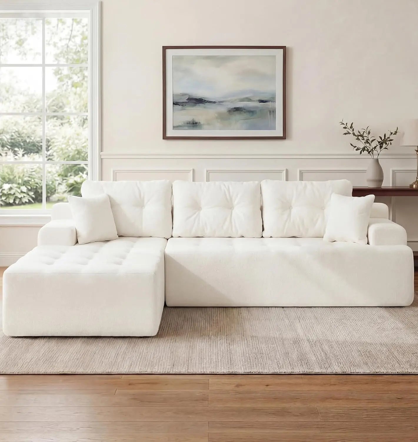 Modular Sectional Sofa Couches L-Shape Couch 3 Seat Modular Sofa Memory Foam Sectional Couches for Living Room,, Customized