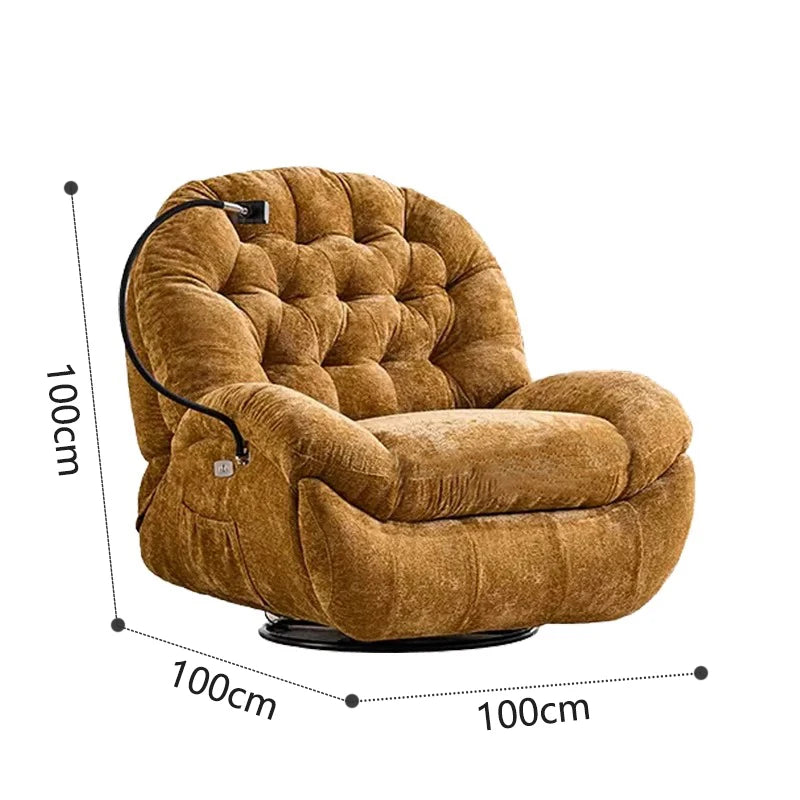LSL Furniture Genuine Leather Electric Sofa Single Multi-Functional Leisure Recliner Rocking Chair