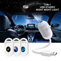 24 Projection Slides USB Plug-in Galaxy Star Projector Night Light Nebula Aurora Starry Sky Projector Light For Bedroom Decor