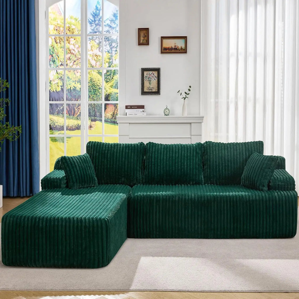 Modular Sectional Sofa Couches L-Shape Couch 3 Seat Modular Sofa Memory Foam Sectional Couches for Living Room,, Customized
