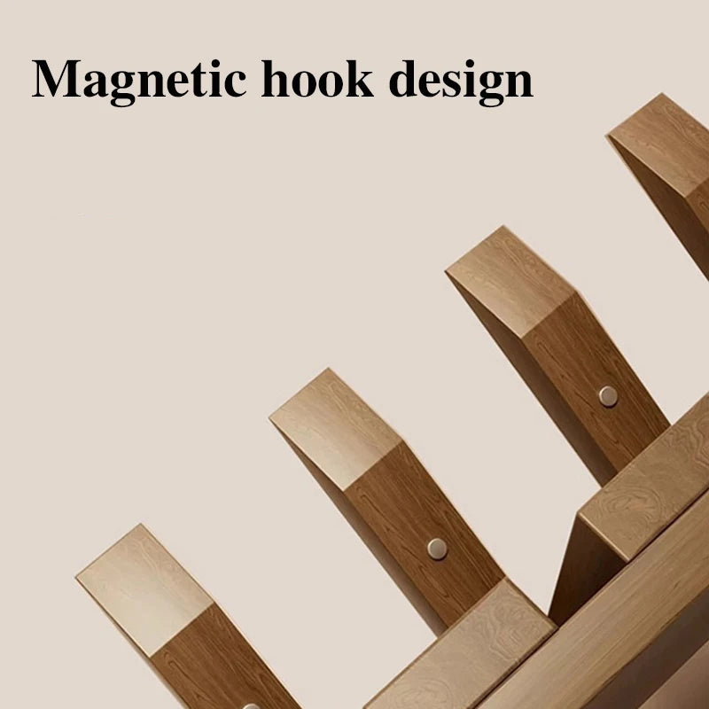 Piano Key Coat Rack Solid Wood Clothing Storage Racks Wall Mounted Clothes Organizer Hanger Entrance Hall Home Furnitures