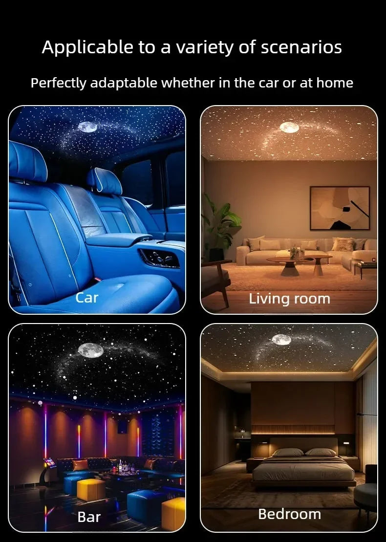 USB 2-in-1 Ambient Projection Light with Adjustable Focus Wide Range Coverage Multiple Scene Modes Perfect for Mood Lighting