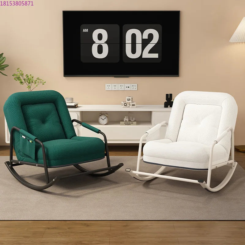 Lazy sofa balcony leisure living room light luxury single rocking chair recliner adult household human kennel