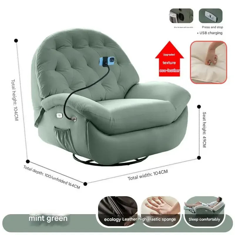 Designer Relax Massage Living Room Chairs Balcony Reading Swivel Comfortable Massage Ergonomic Fauteuil Lounge Suite Furniture
