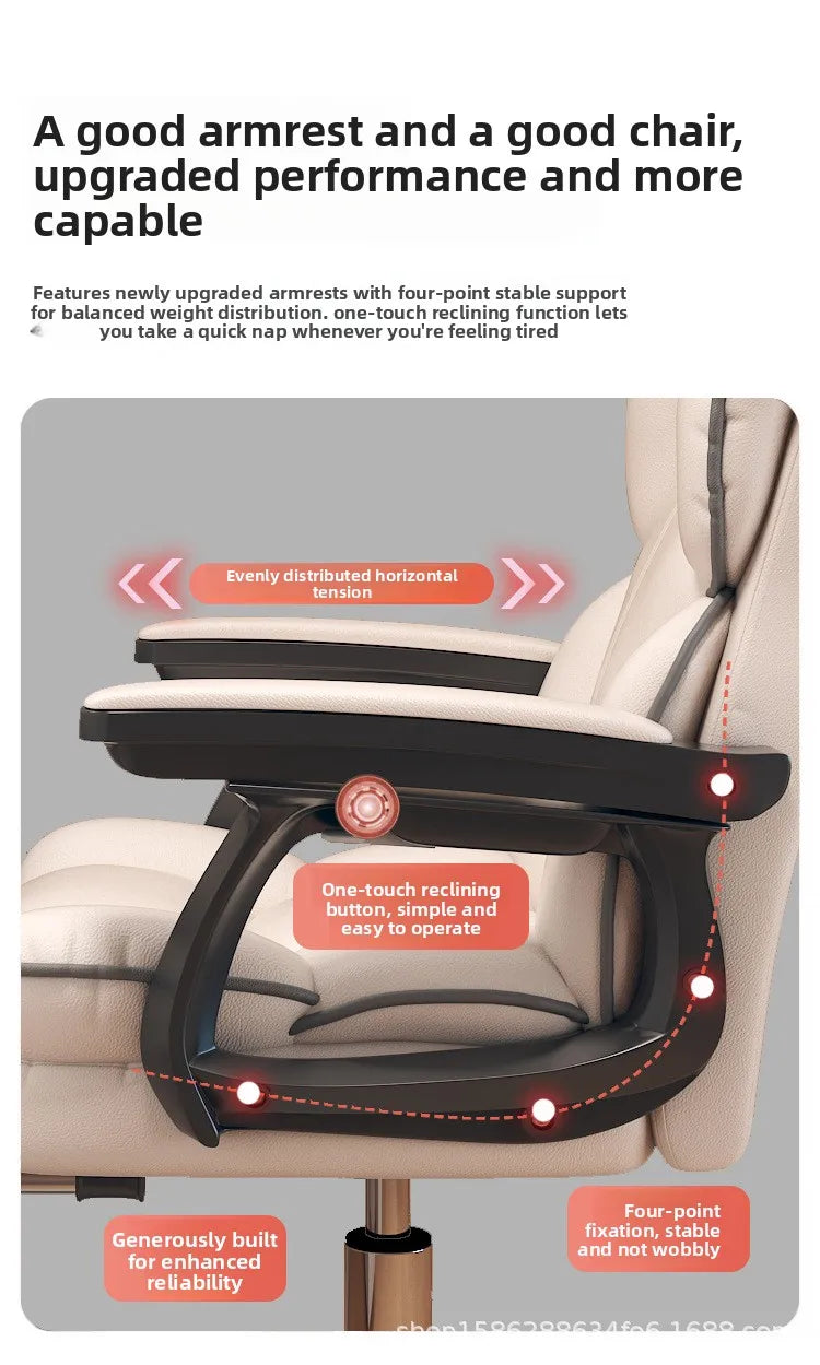 Mobile Ergonomic Office Chair Recliner Computer Bedroom Accent Office Chair Gameing Study Sillas De Oficina Office Furniture