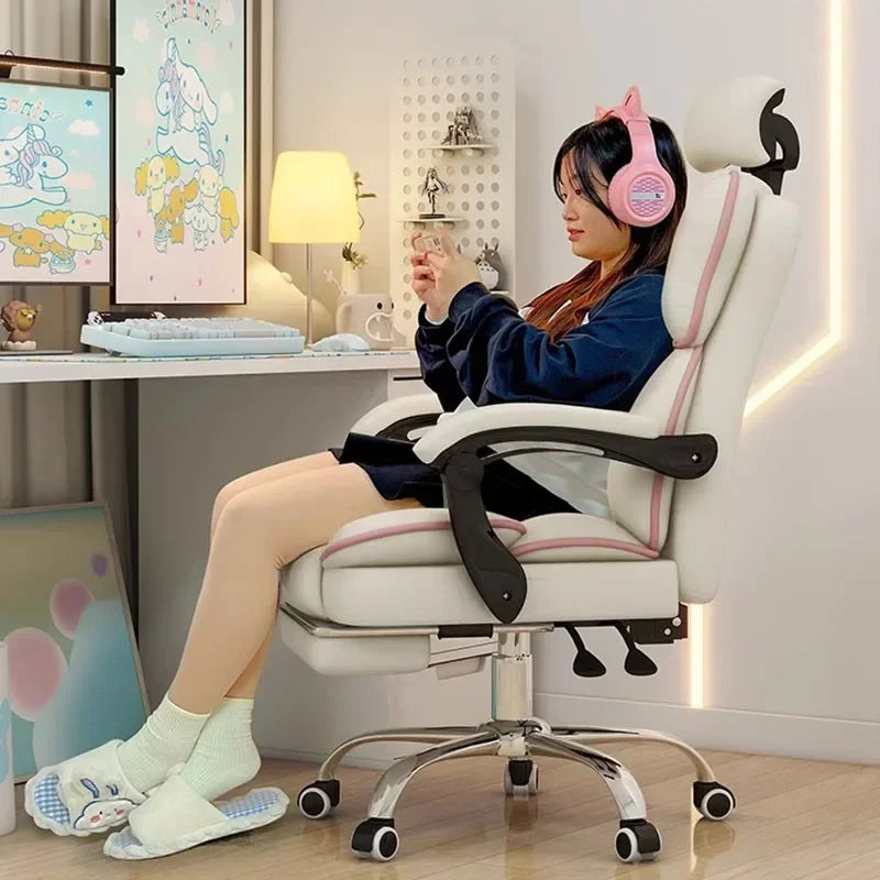 Comfortable Footrest Office Chair Gamer Bed Pc Room Game Relaxation Armchair Chaise Design Home Furniture Cadeira Swivel Meeting