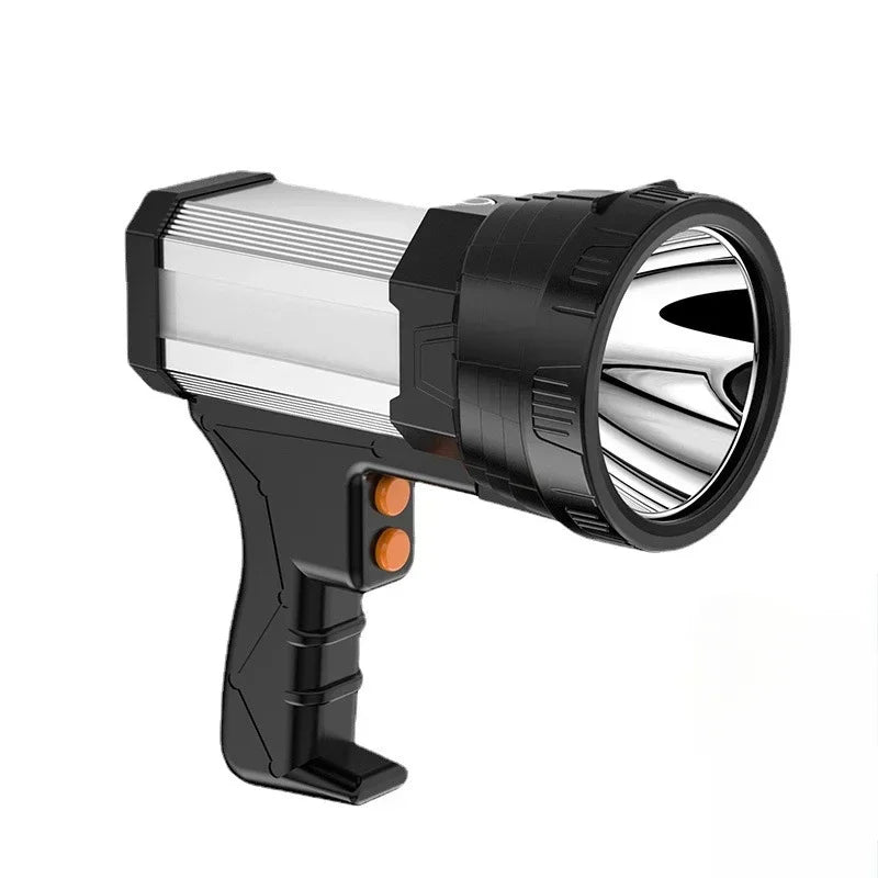 High Power Rechargeable Searchlight Powerful LED Work Light Spotlight Outdoor Flashlight Camping Lantern Torch Power Bank