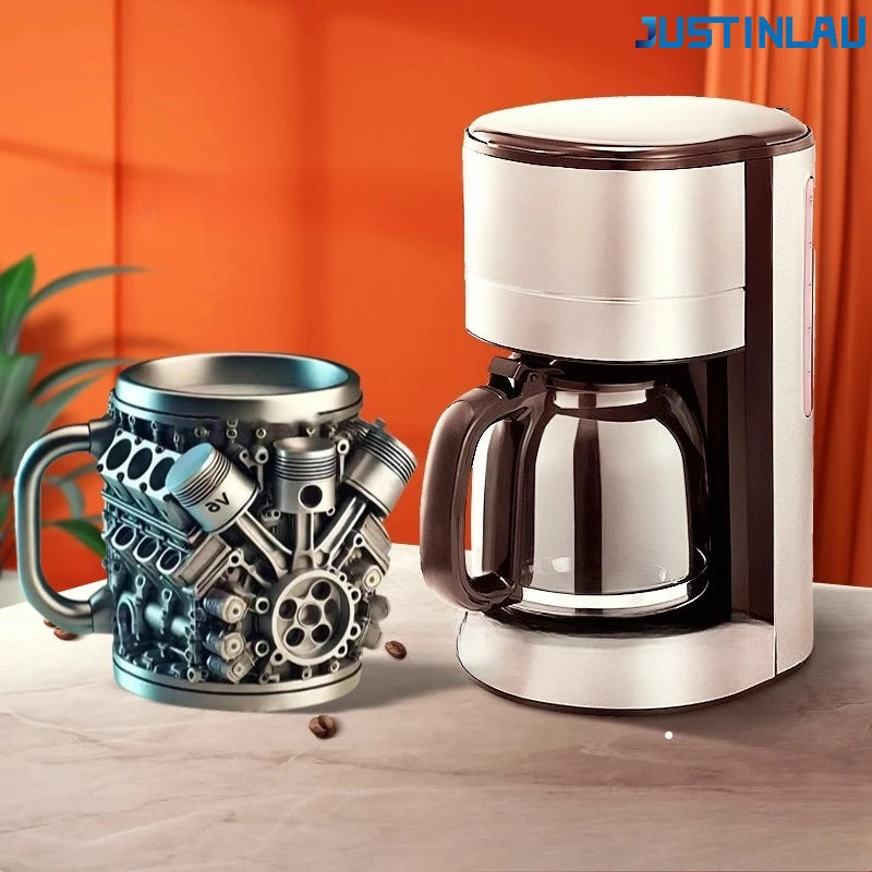 JUSTINLAU 240/350ML 304 Stainless Steel Resin  Coffee Cup Hot Water Mug Tea Cup for Outdoors Eco-Friendly  in Stock Beer Mug