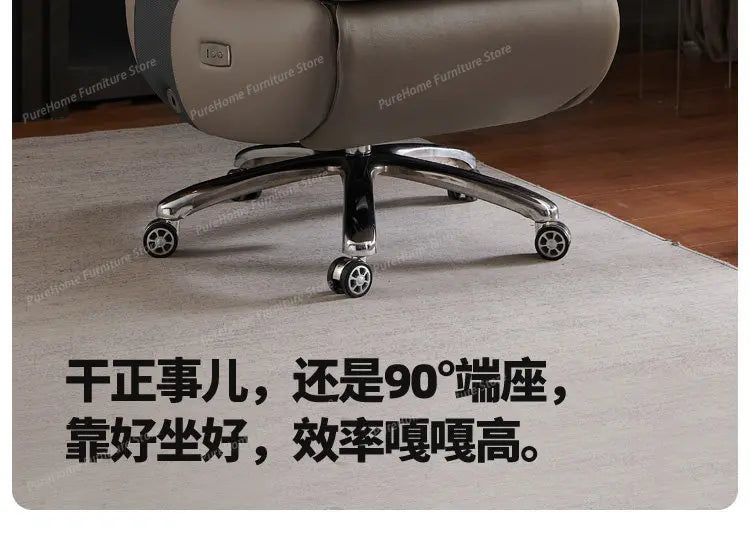Smart Electric Executive Office Chair with Ventilation - Reclining Massage CEO Chair for Home Professional Use Furniture