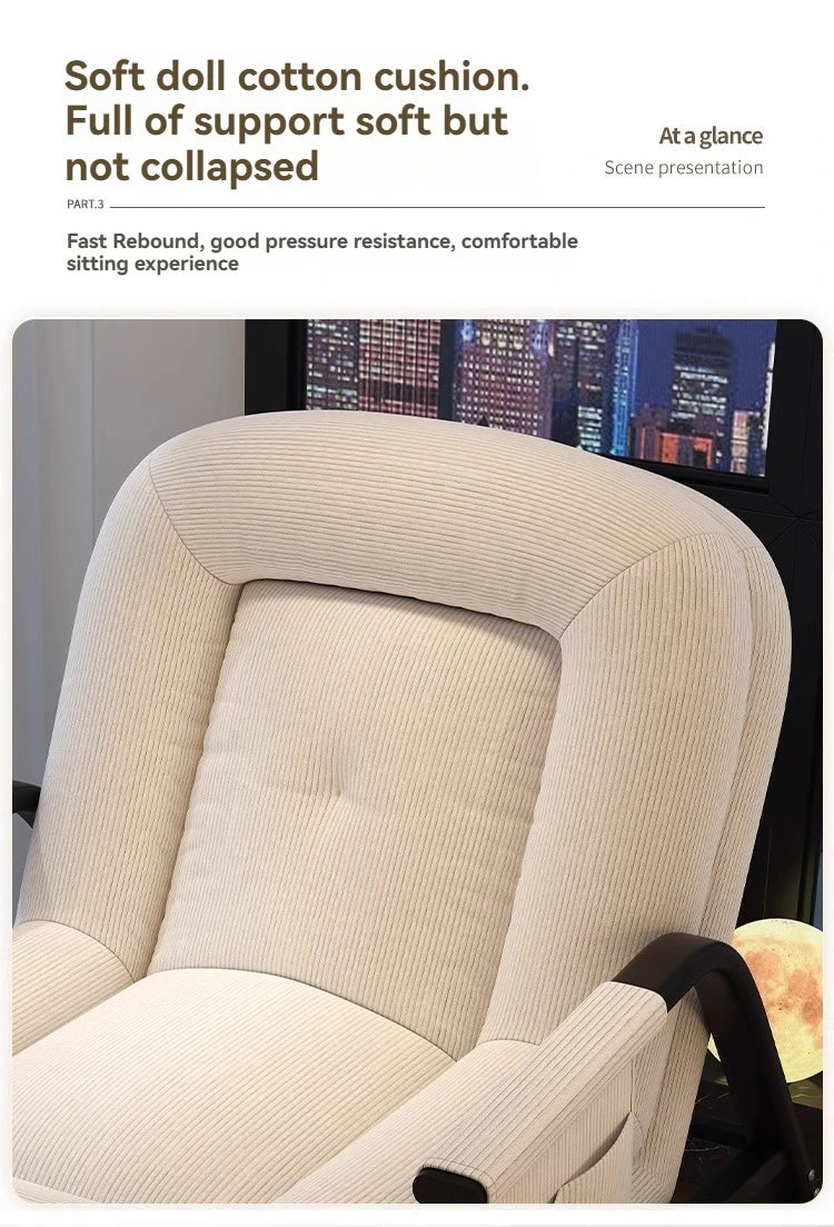 ASwinging Chair, Lounge Chair, Adults Can Sleep, Creamy Style Dog House Rocking Chair, Single Lazy Person, Home Small Sofa