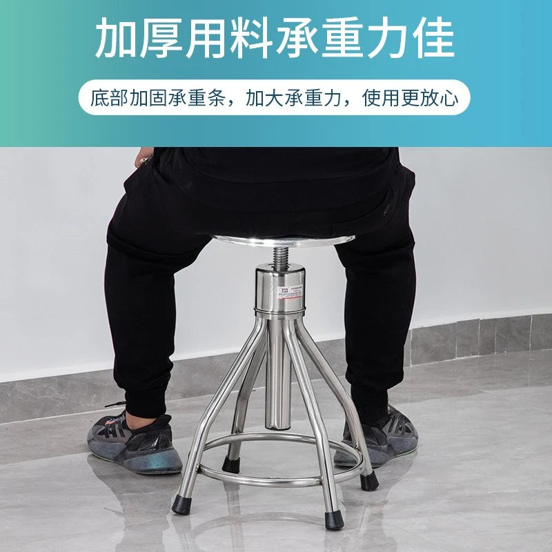 Stainless steel hospital nurse examination stool, hydraulic lift dental chair Stainless steel hospital nurse examination stool
