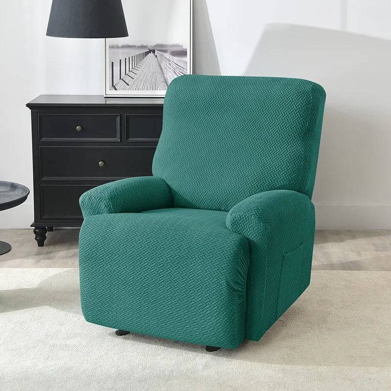 Jacquard Stretch Recliner Sofa Covers Elastic Split Armchair Chair Cover Non-Slip Chairs Slipcovers for Living Room