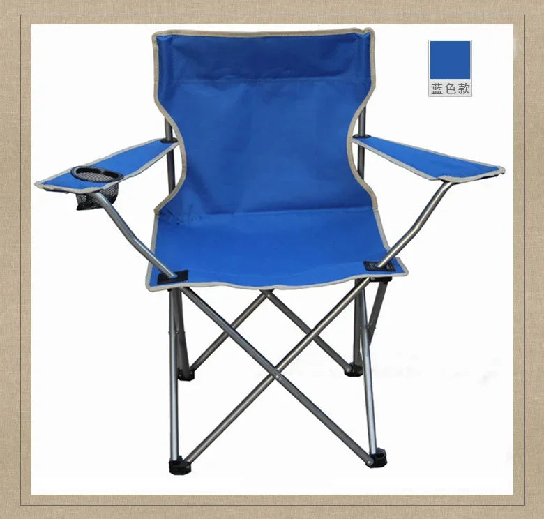 Portable Folding Camping Chair - with Cup Holder, Oxford Cloth ZM103