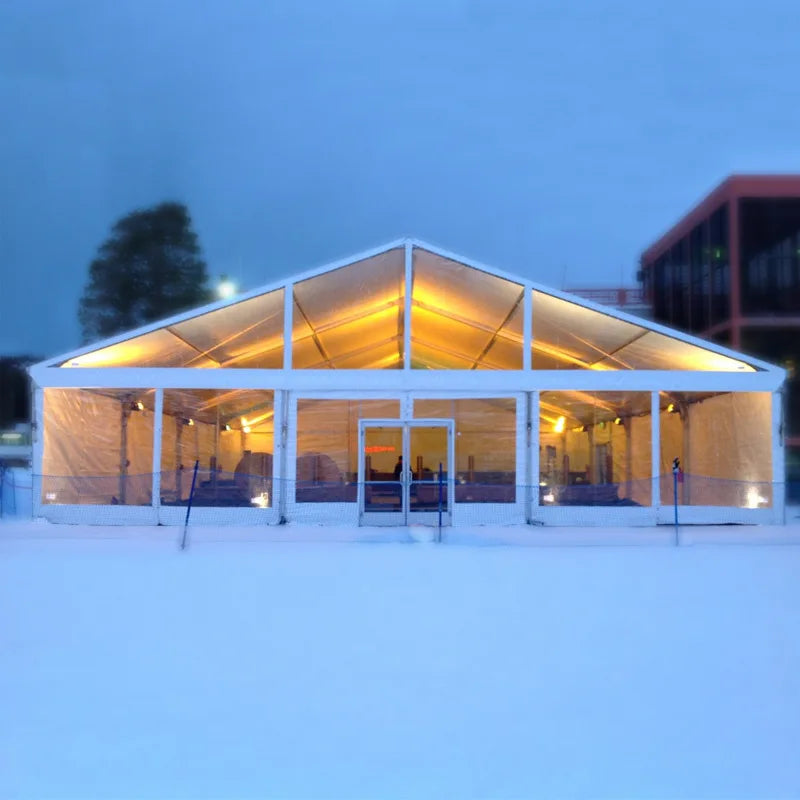 Luxury Transparent Marquee Tent Outdoor Wedding Event Canopy for Garden Party Hotel Banquet Aluminum Frame Tent Commercial Tent