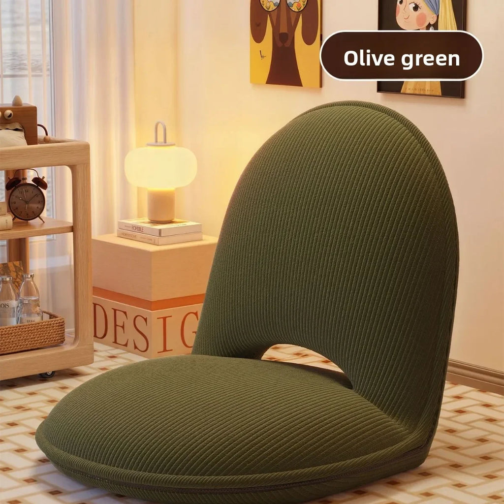 Lazy sofa, seat cushion, backrest bay window, balcony seat, floor reading stool, single foldable back chair