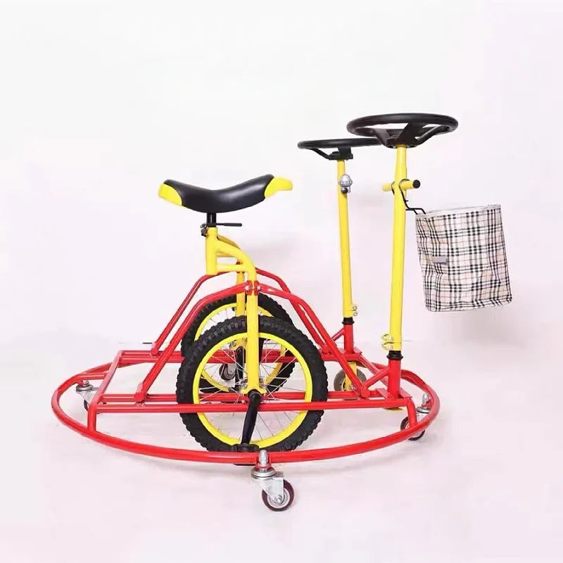 Square spin bike Double spin bike Ice and land dual-purpose spin bike
