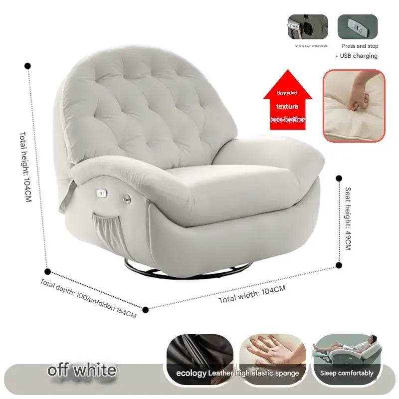 Designer Relax Massage Living Room Chairs Balcony Reading Swivel Comfortable Massage Ergonomic Fauteuil Lounge Suite Furniture