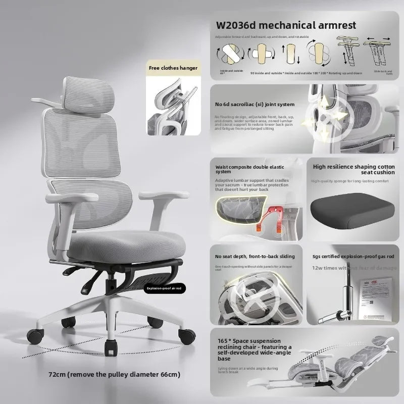 Multi-functional New Anji Yucai Ergonomic Chair Computer Chair Recumbable Gaming Chair Office Chair